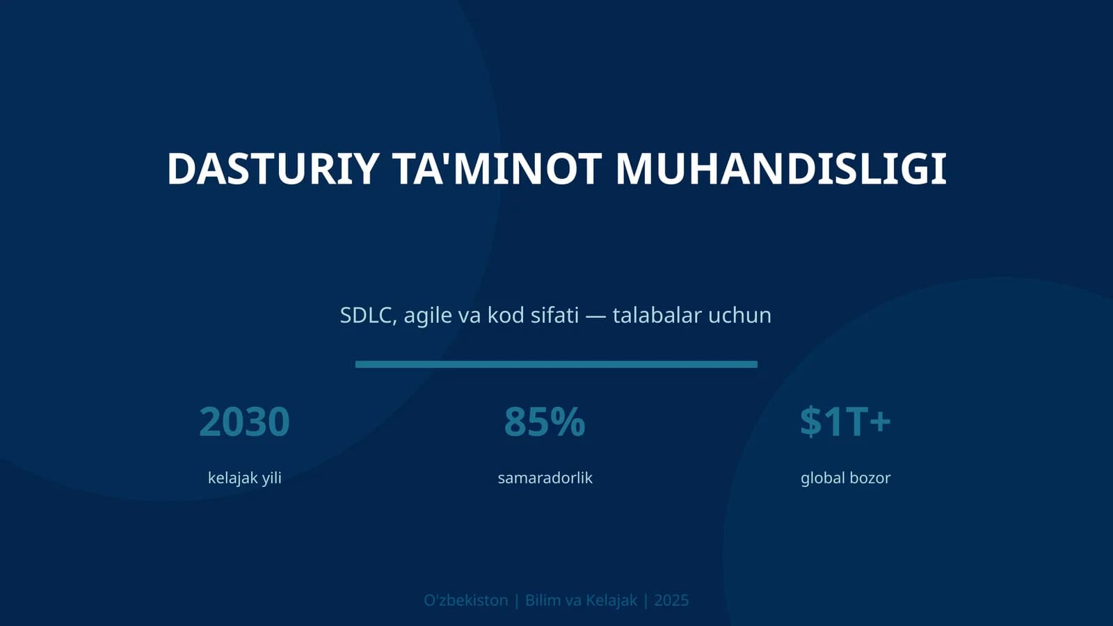 DASTURIY TA'MINOT MUHANDISLIGI