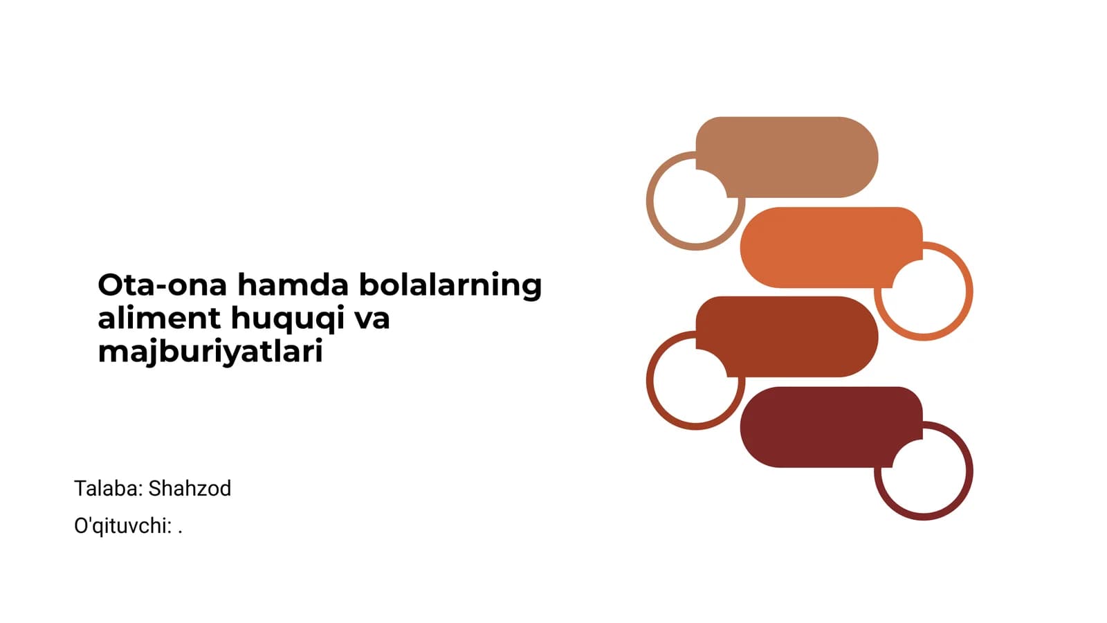 Ota-ona va bolalar aliment huquqi va majburiyatlari
