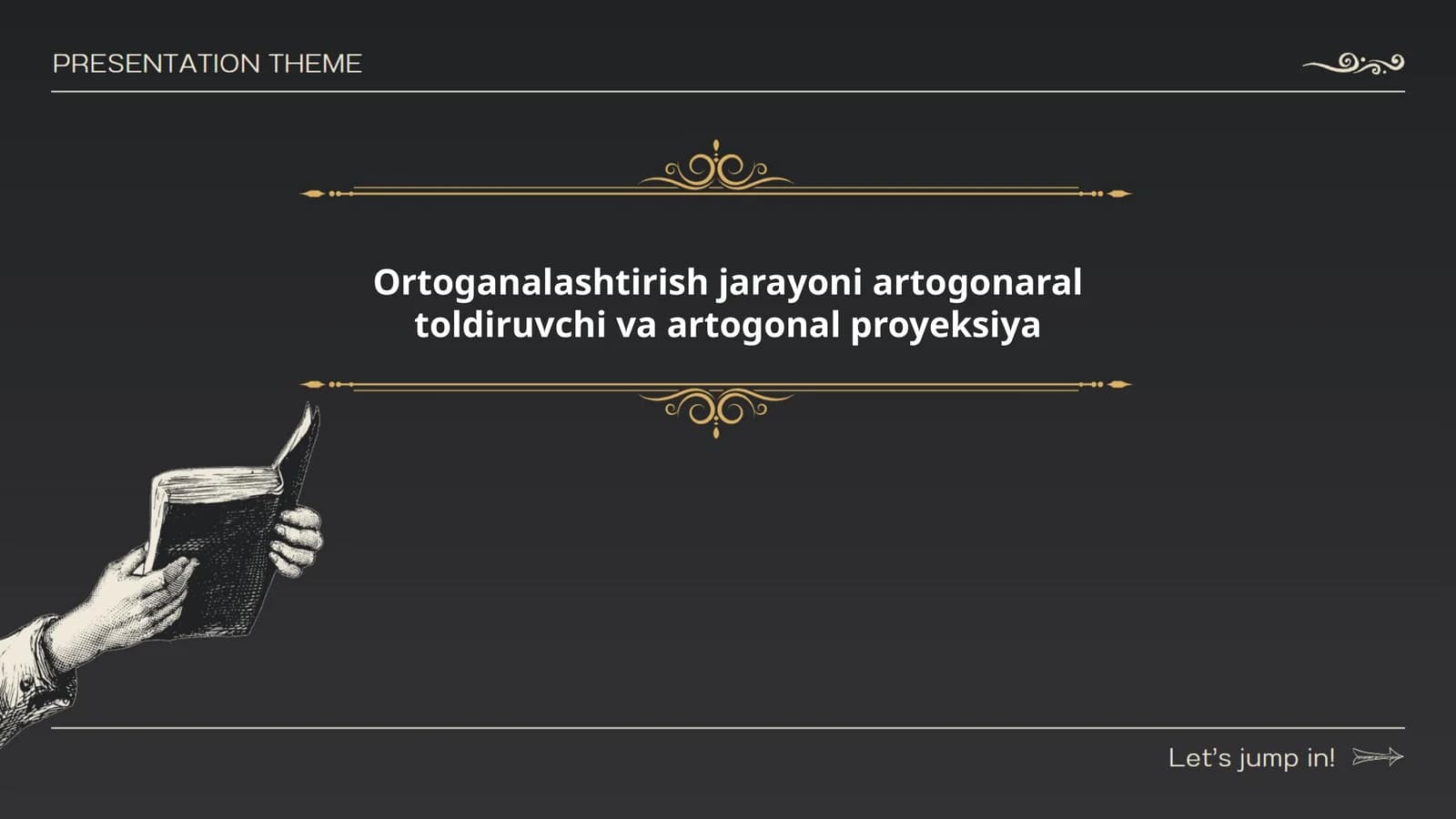 Ortogonalashtirish jarayoni