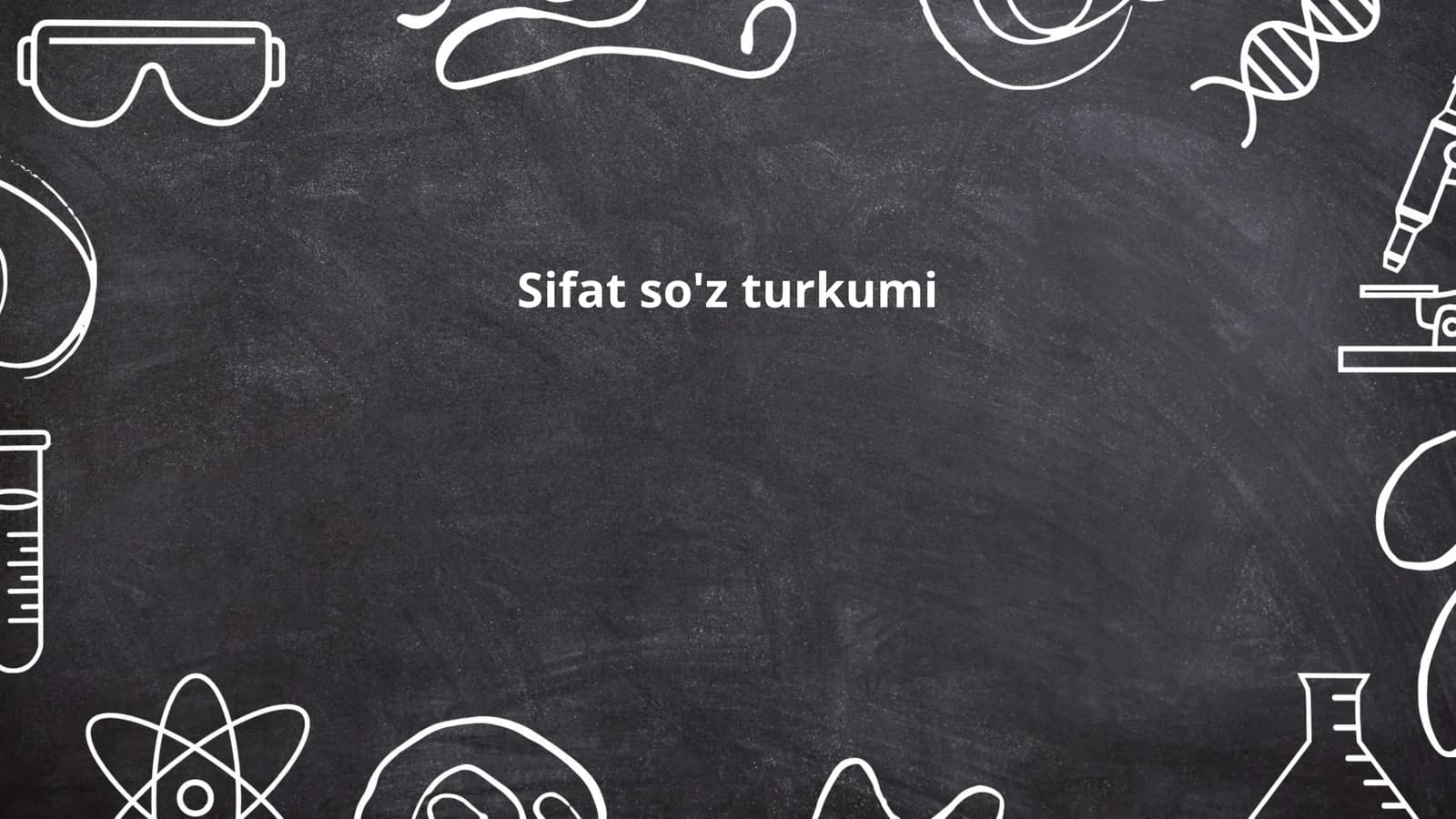 Sifat so'z turkumi
