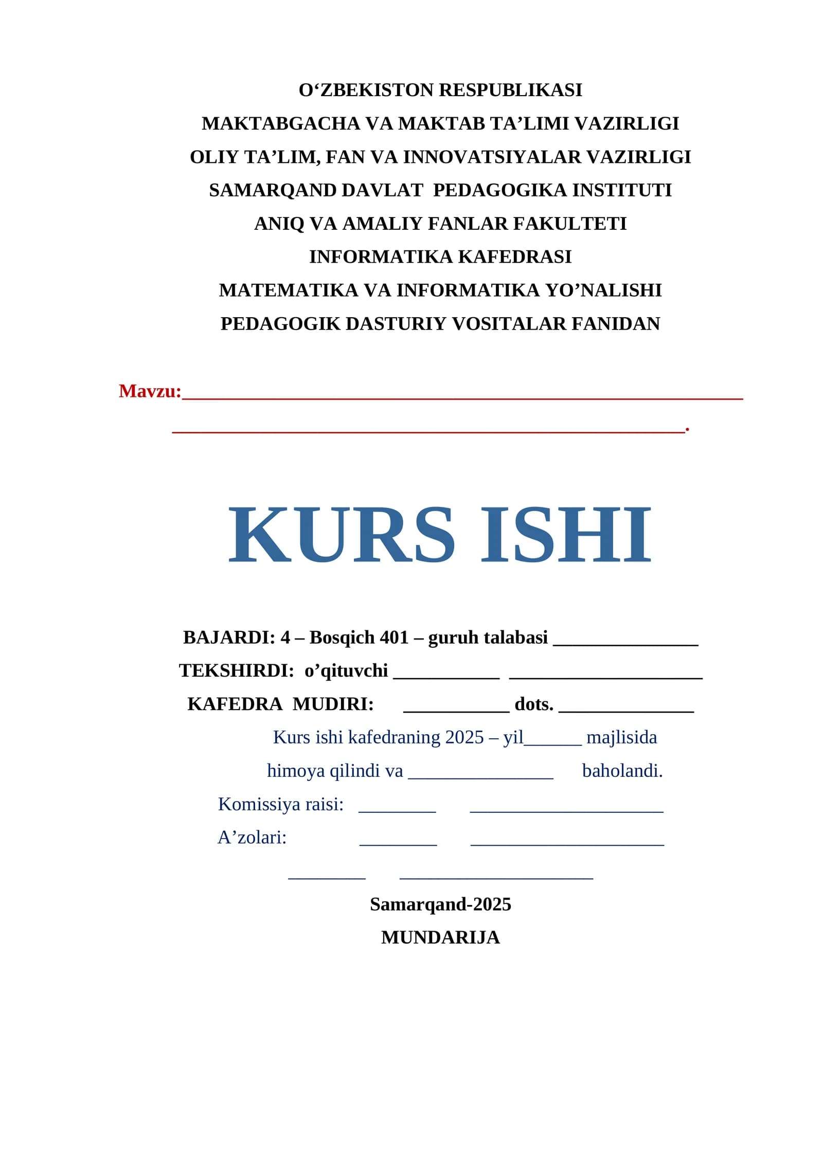 Uzluksiz ta'lim tizimida Informatika fanini kompetensiyaviy yondashuv asosida oʻqitish metodikasi.