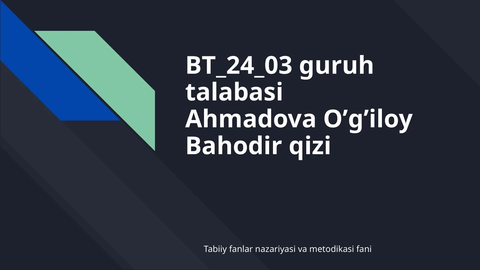 “ Avesto” dagi tabiat tasavvurlari va zamonaviy ekologik tajribalarni qiyosiy tahlil qilish