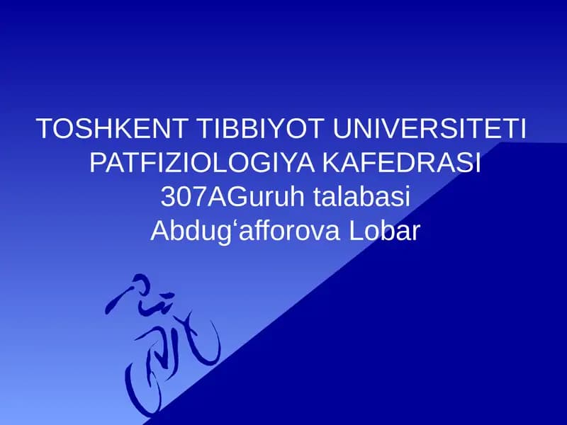 Umumiy Adaptatsion Sindrom: Patofiziologik Aspektlar