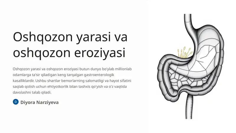 Oshqozon yarasi va oshqozon eroziyasi