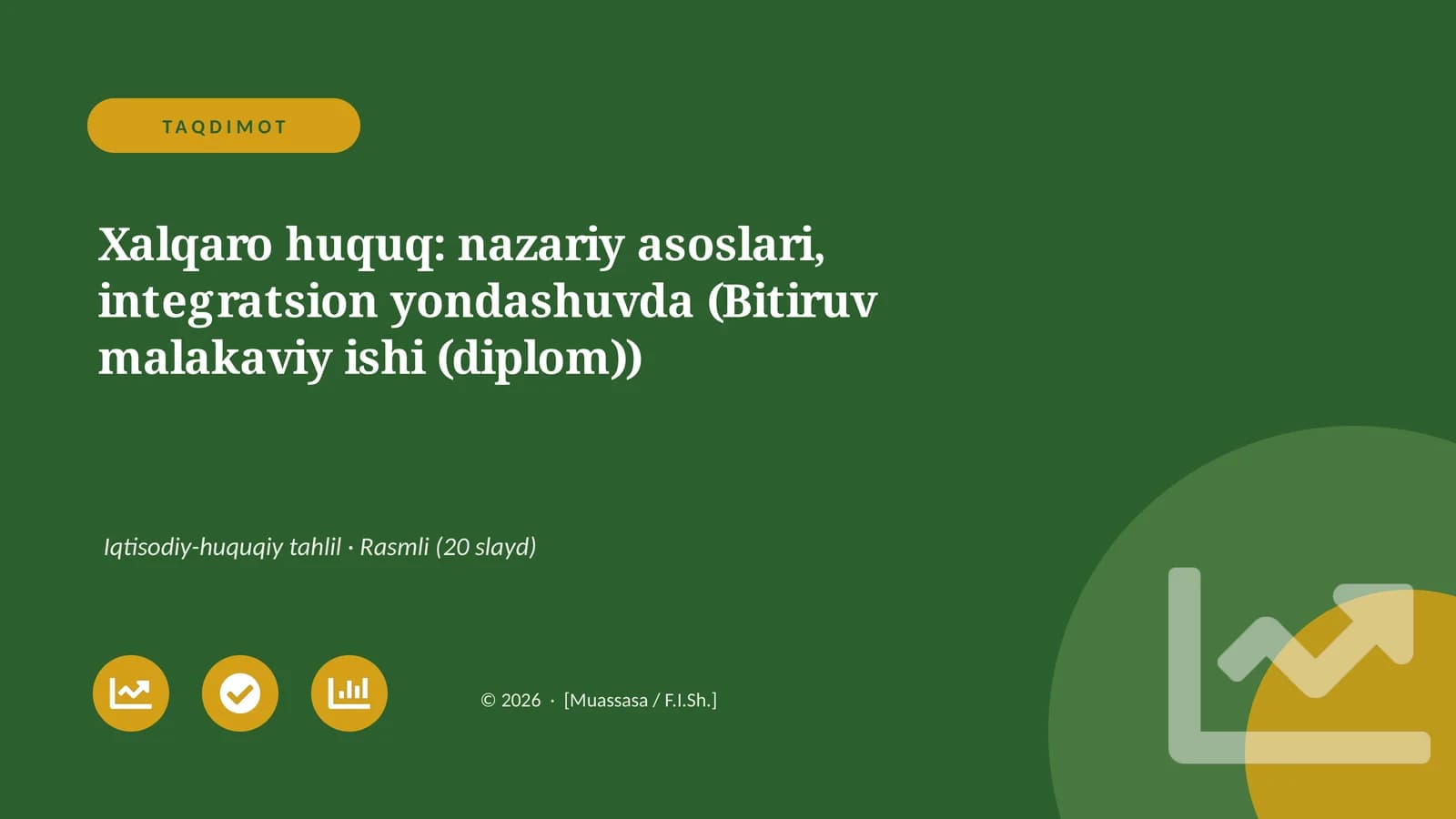 Xalqaro huquq: nazariy asoslari, integratsion yondashuvda (Bitiruv malakaviy ishi (diplom))