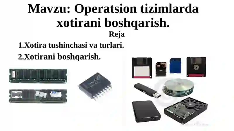 Operatsion tizimlarda xotirani boshqarish