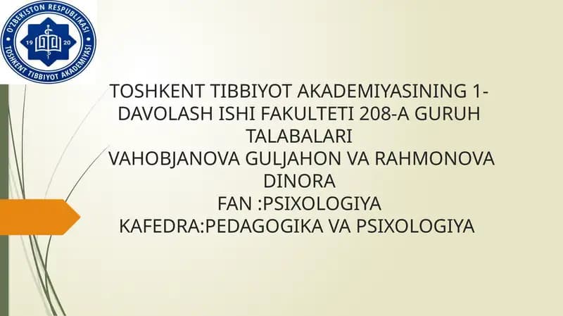Ijtimoiy Guruhlar Fiziologiyasi