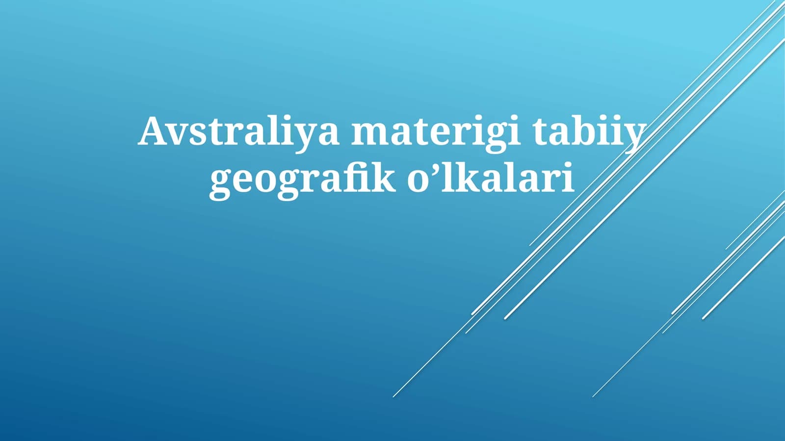 Avstraliyamaterigitabiiygeografiko’lkalari