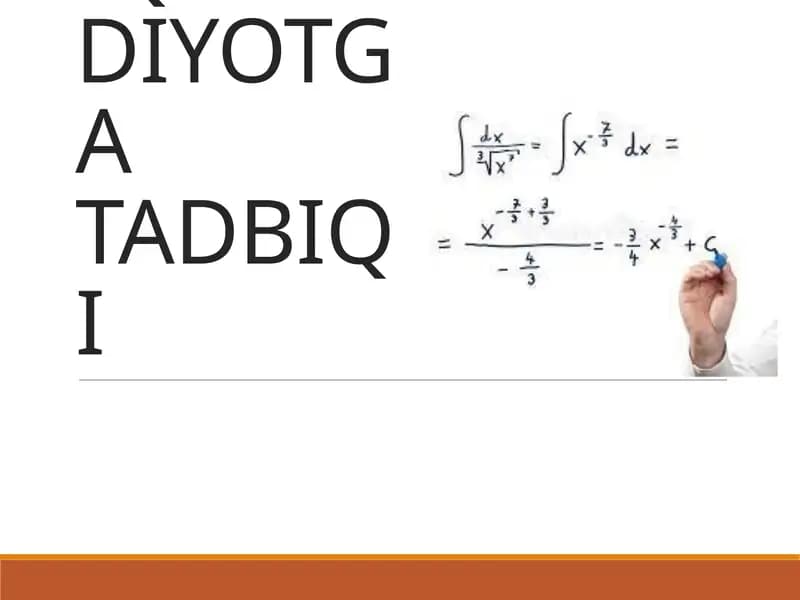 Integral Hisobning Iqtisodiyotga Tadqiqi