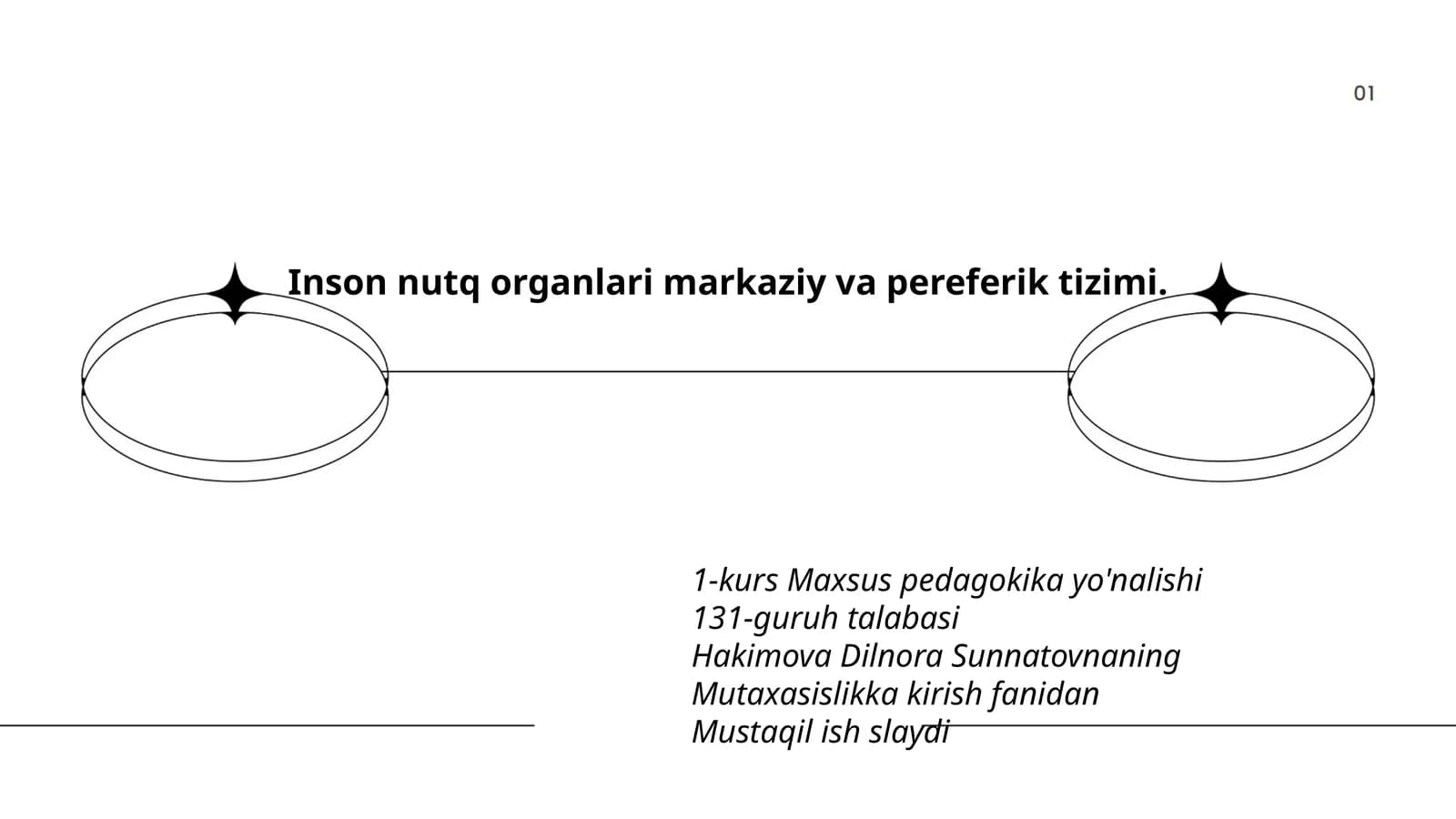 Inson nutq organlari markaziy va pereferik tizimi