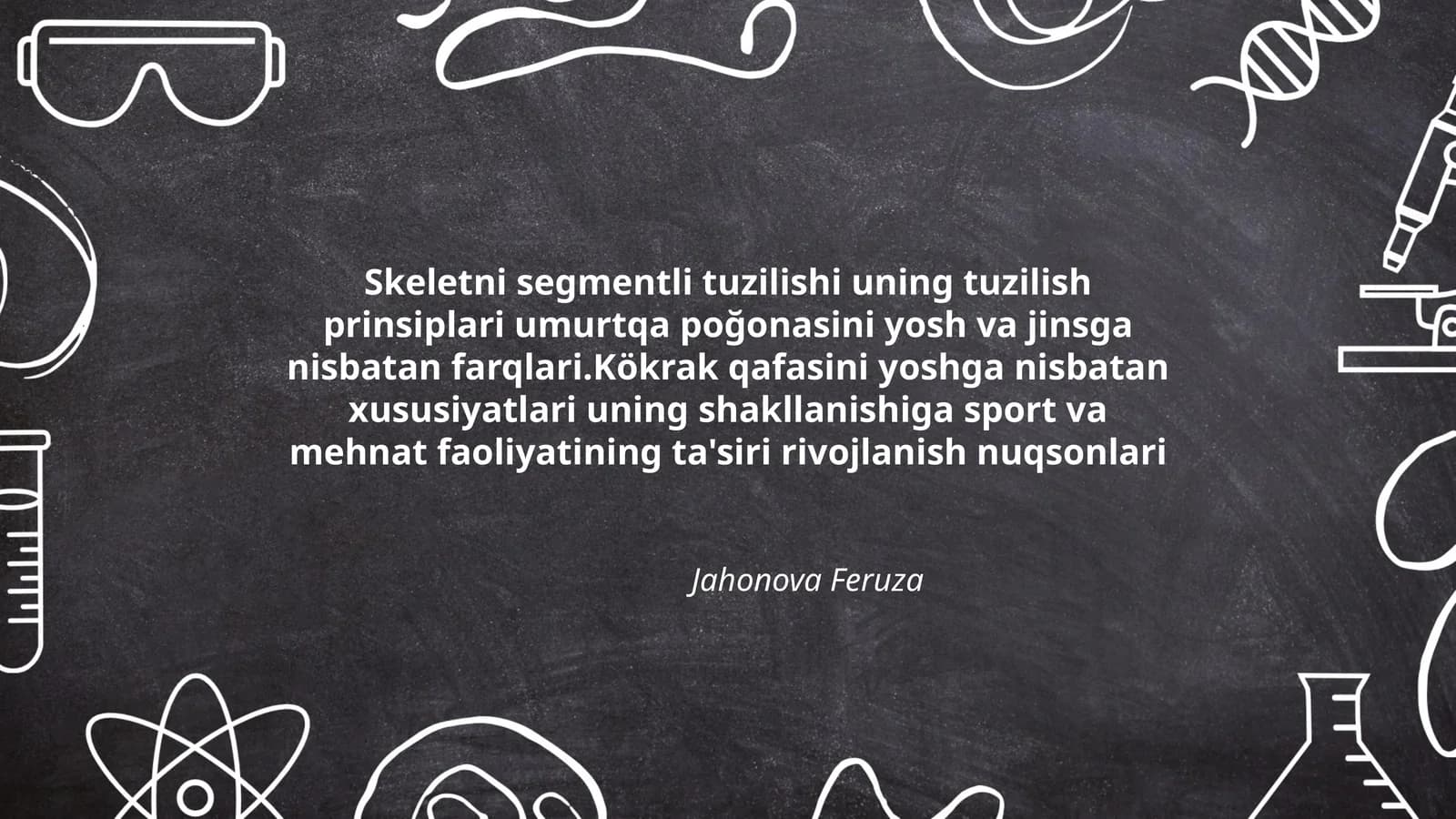 Skeletni segmentli tuzilishi uning tuzilish prinsiplari umurtqa poğonasini yosh va jinsga nisbatan farqlari