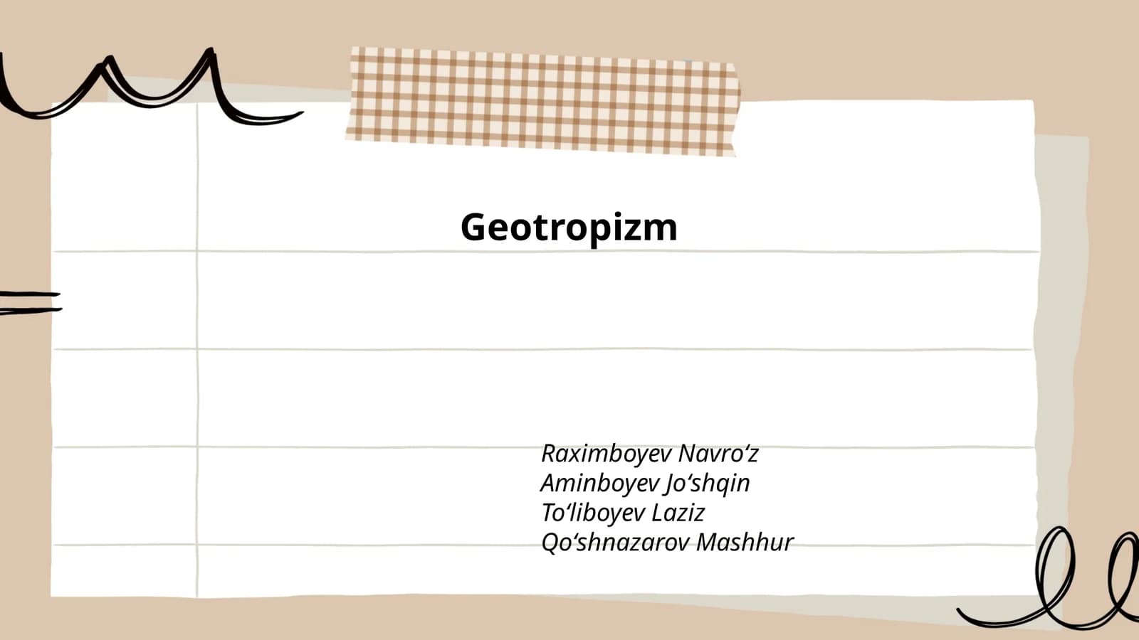 Geotropizm