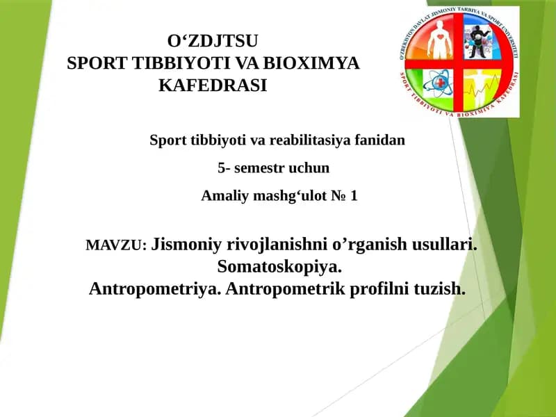5-semestr amaliy mashg‘ulot №1