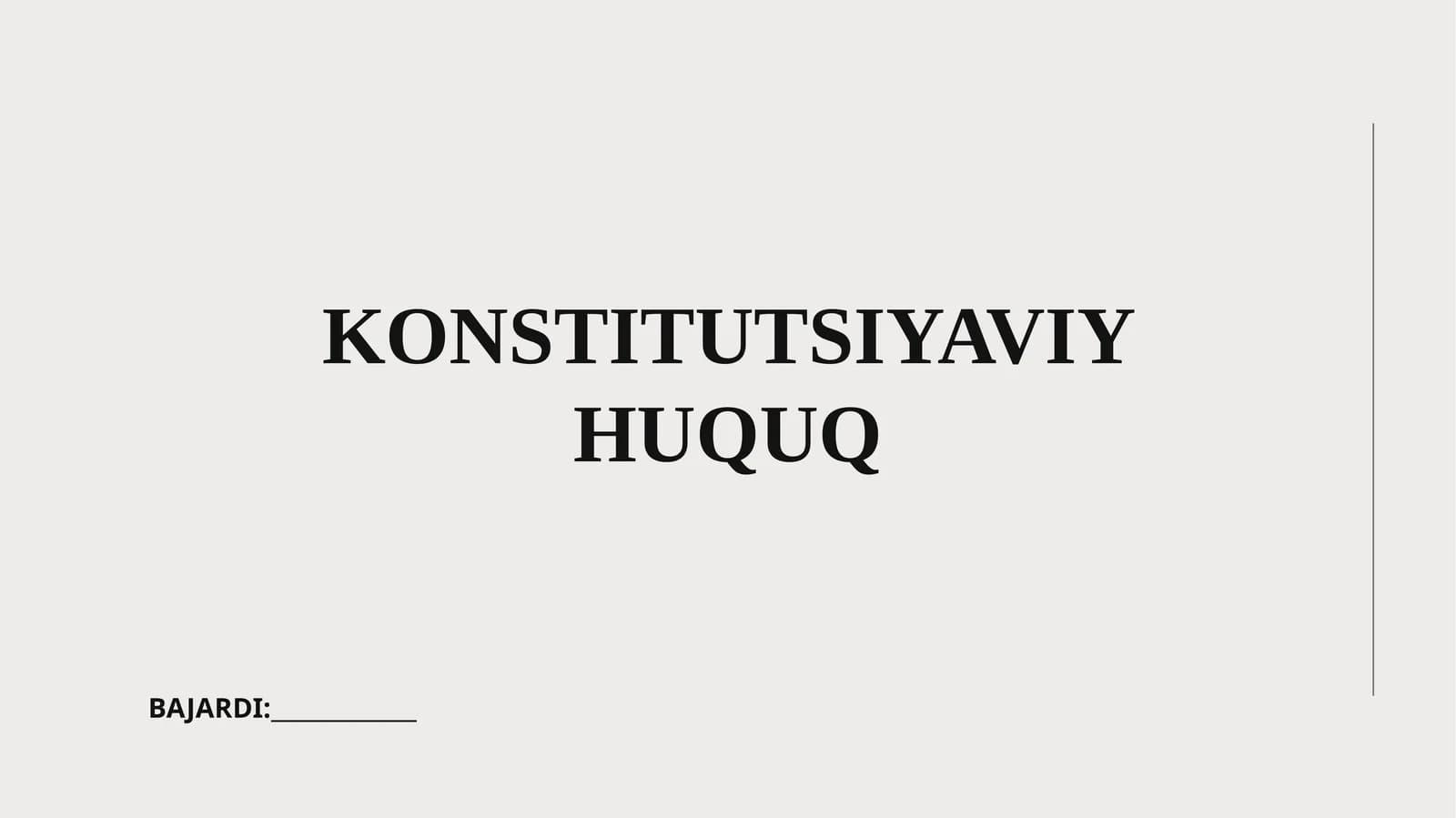 Konstitutsiyaviy Huquq