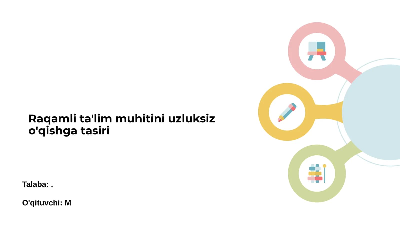 Raqamli ta'lim muhitining asoslari