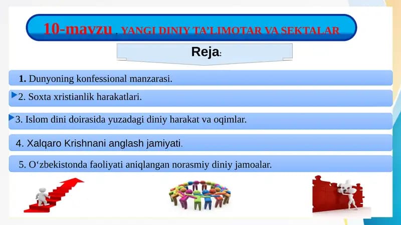 YANGI DINIY TA’LIMOTAR VA SEKTALAR