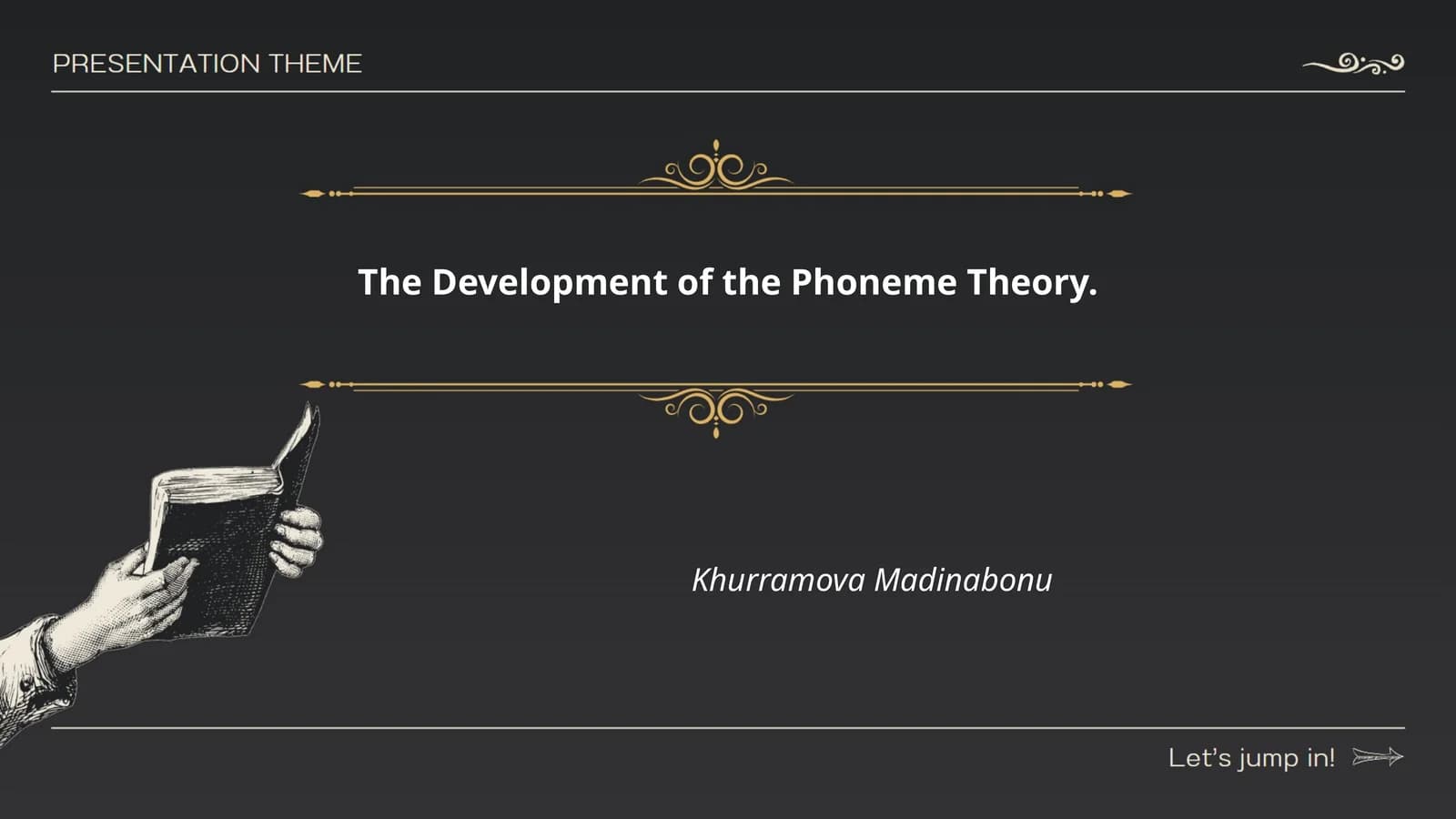 The Development of the Phoneme Theory