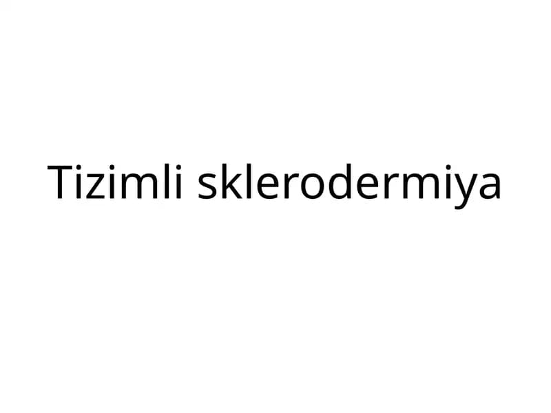 Tizimli sklerodermiya