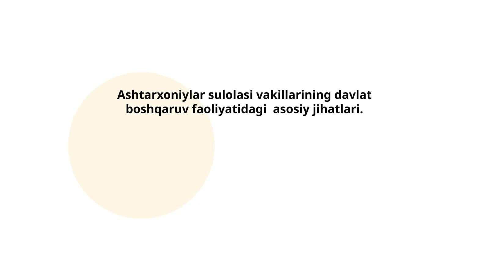 Ashtarxoniylar sulolasi vakillarining davlat boshqaruv faoliyatidagi asosiy jihatlari