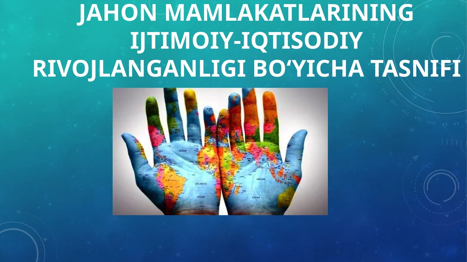 Jahon mamlakatlarining ijtimoiy-iqtisodiy rivojlanish bosqichi tasnifi