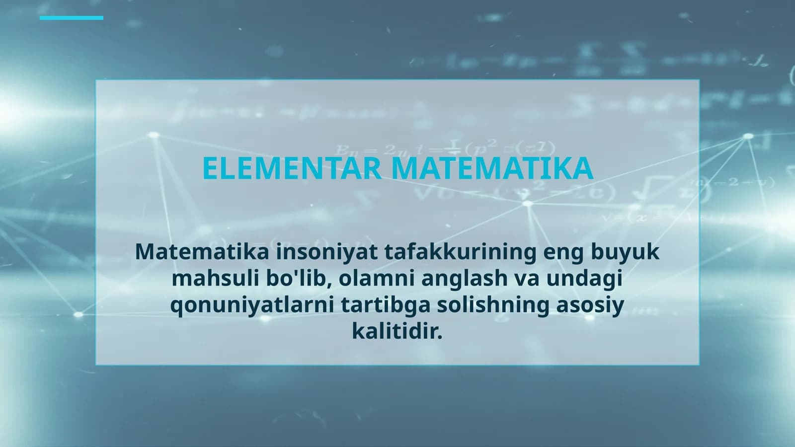 ELEMENTAR MATEMATIKA