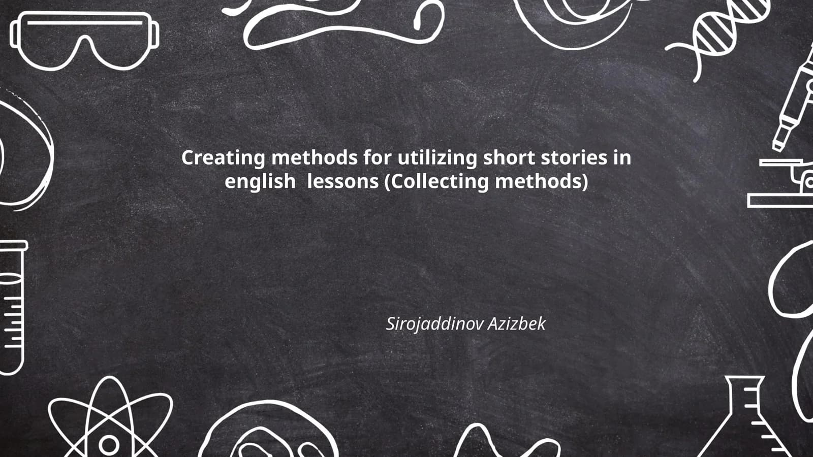 Creating methods for utilizing short stories in english lessons (Collecting methods)