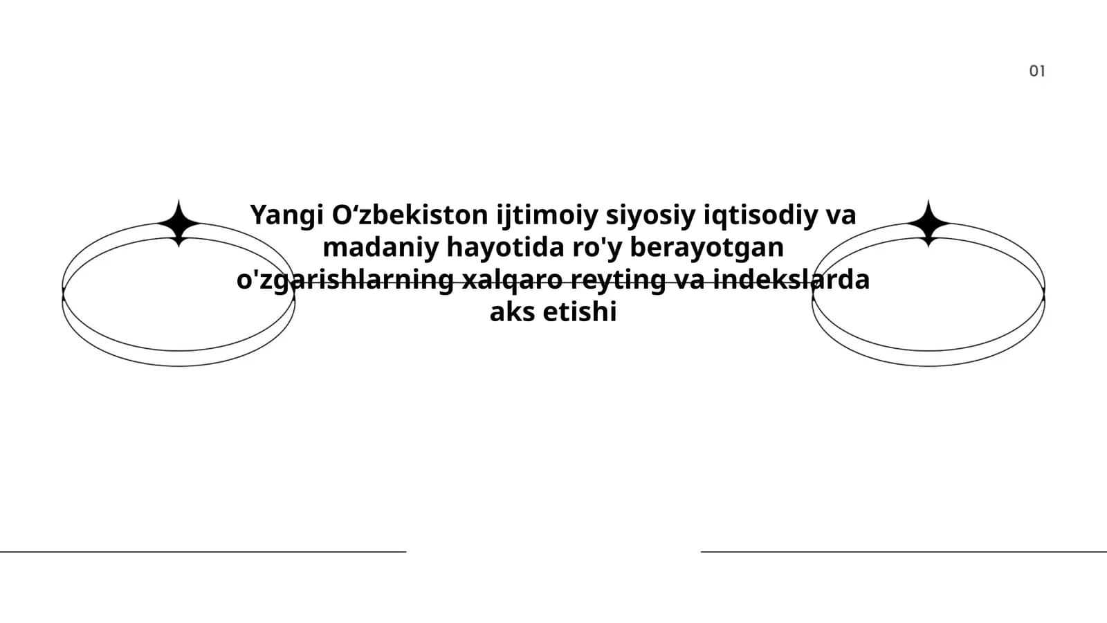 Yangi O'zbekiston ijtimoiy siyosiy iqtisodiy va madaniy hayotida ro'y berayotgan o'zgarishlarning xalqaro reyting va indekslarda aks etishi