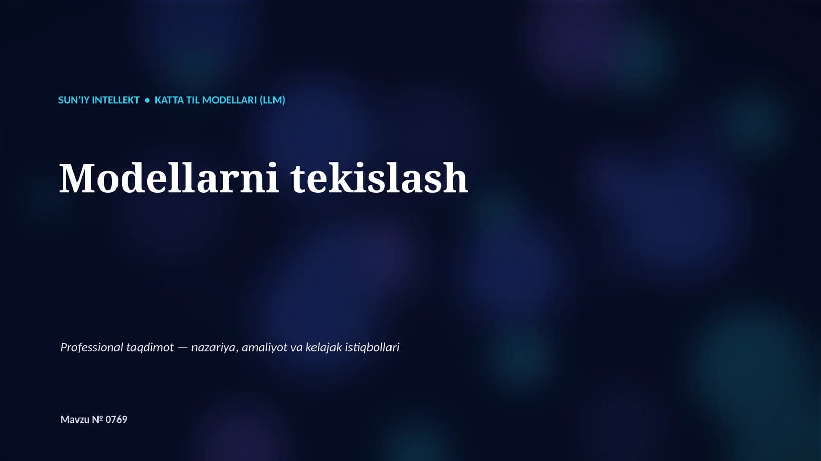 Katta til modellari (LLM)