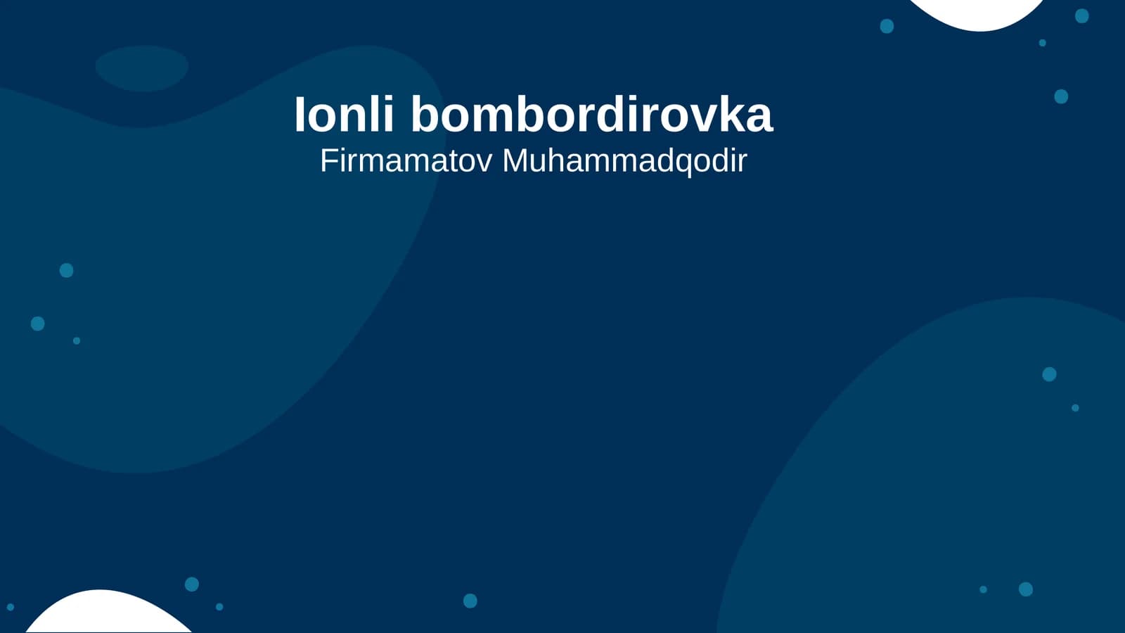 Ionli bombordirovka