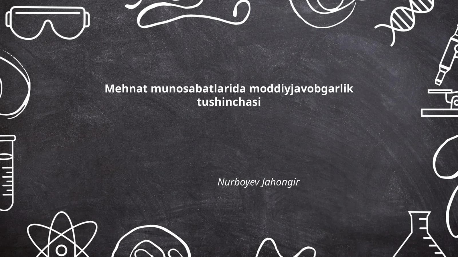 Mehnat munosabatlarida moddiyjavobgarlik tushinchasi
