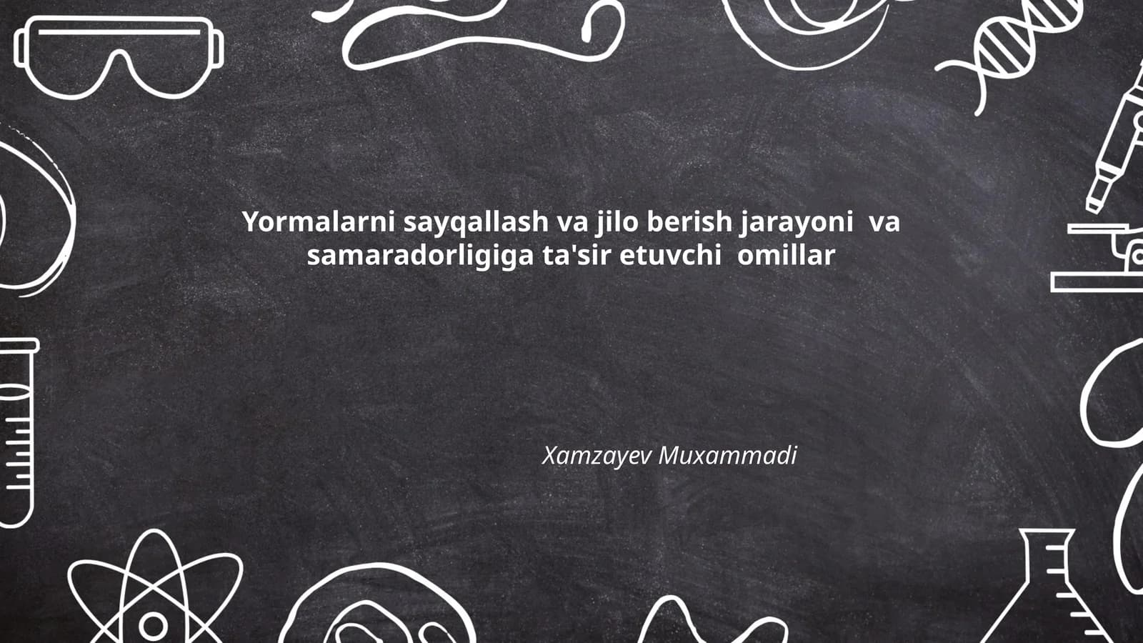 Yormalarni sayqallash va jilo berish jarayoni va samaradorligiga ta'sir etuvchi omillar