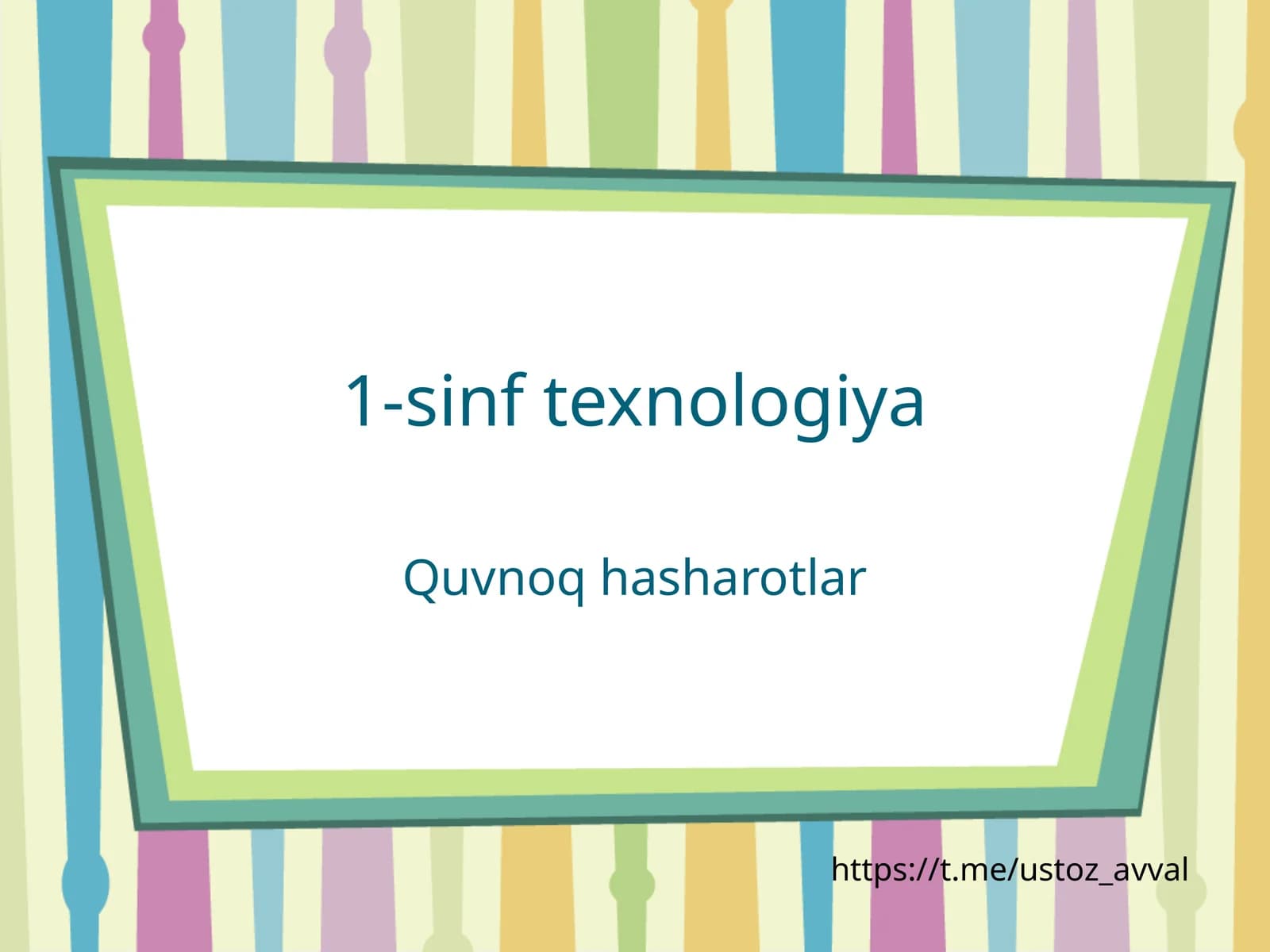 1-sinf texnologiya