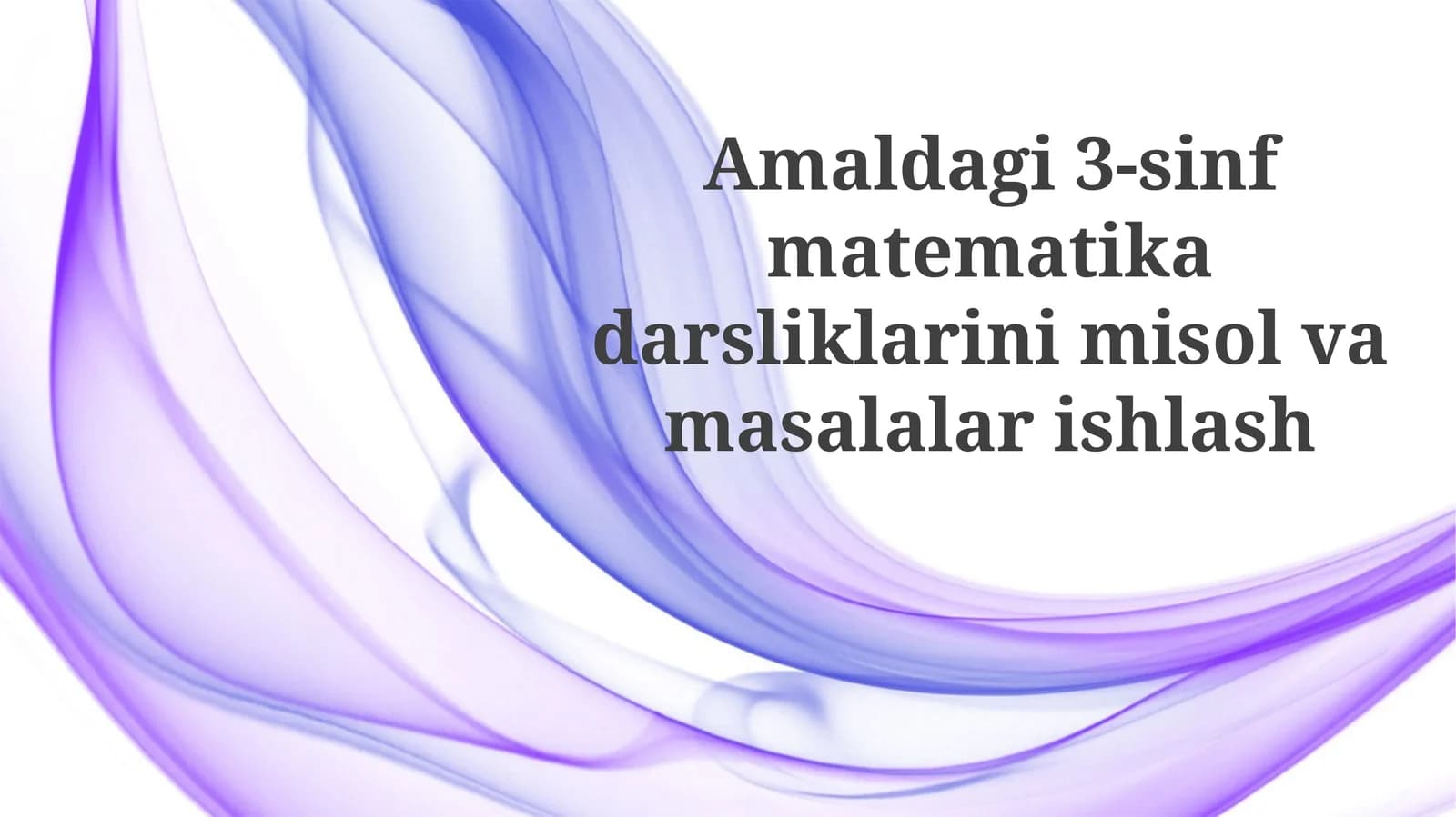 3-sinf matematika darsliklari
