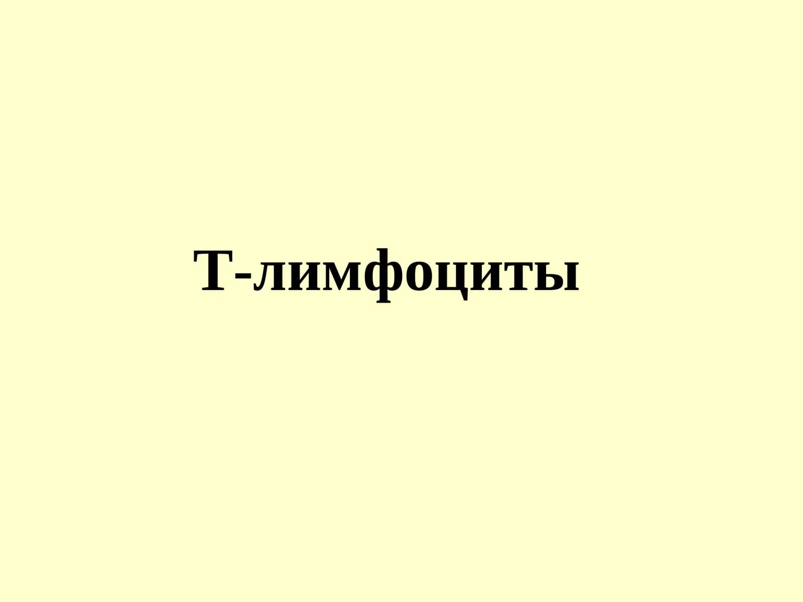Т-лимфоциты