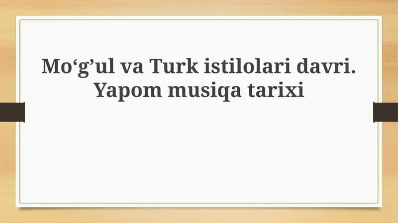 Mo'g'ul va turkiy bosqinlari davri: Siyosiy vaziyat va harbiy taktikalar