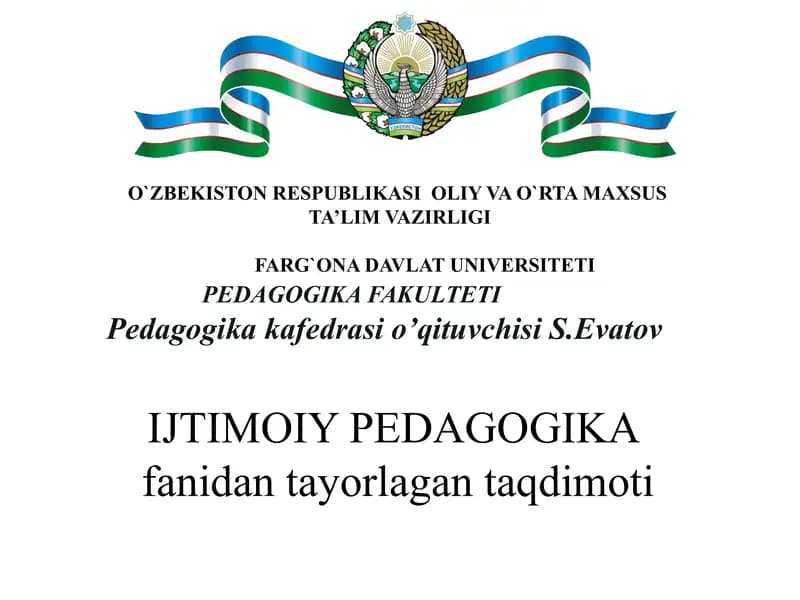 Spirtli ichimliklar iste`mol qiluvchi o‘smirlar bilan olib boriladigan ijtimoiy-pedagogik faoliyat