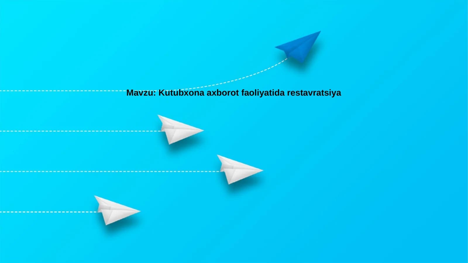 Kutubxonaaxborotfaoliyatidarestavratsiya
