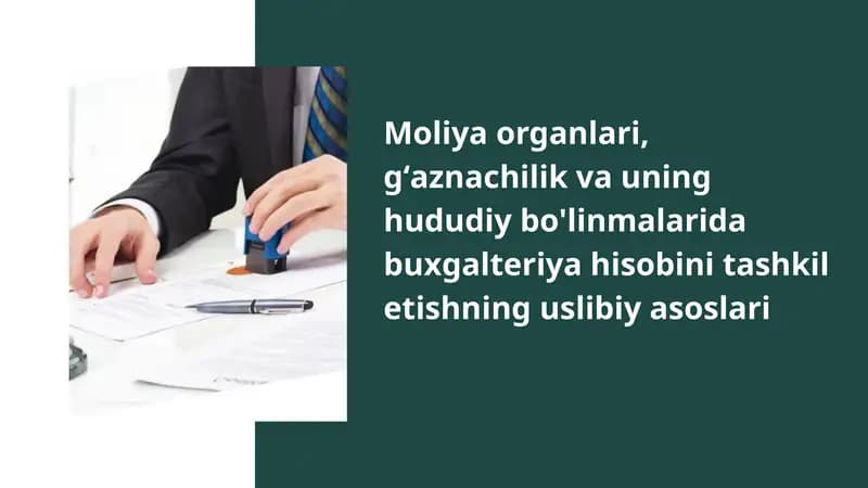 Moliya Organlari Faoliyatini Yanada Takomillashtirish Chora-Tadbirlari