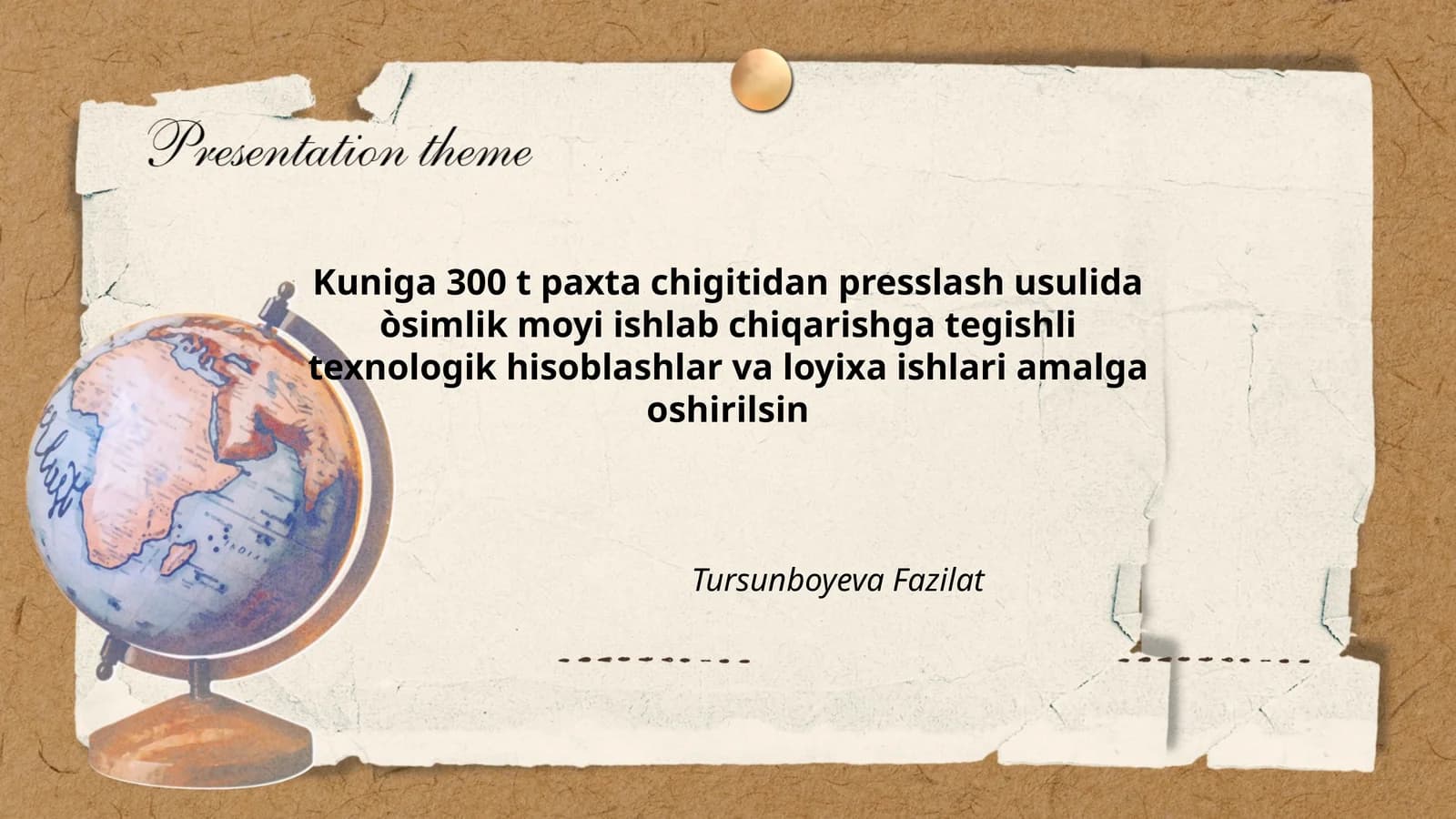 Òsimlik moyi ishlab chiqarish