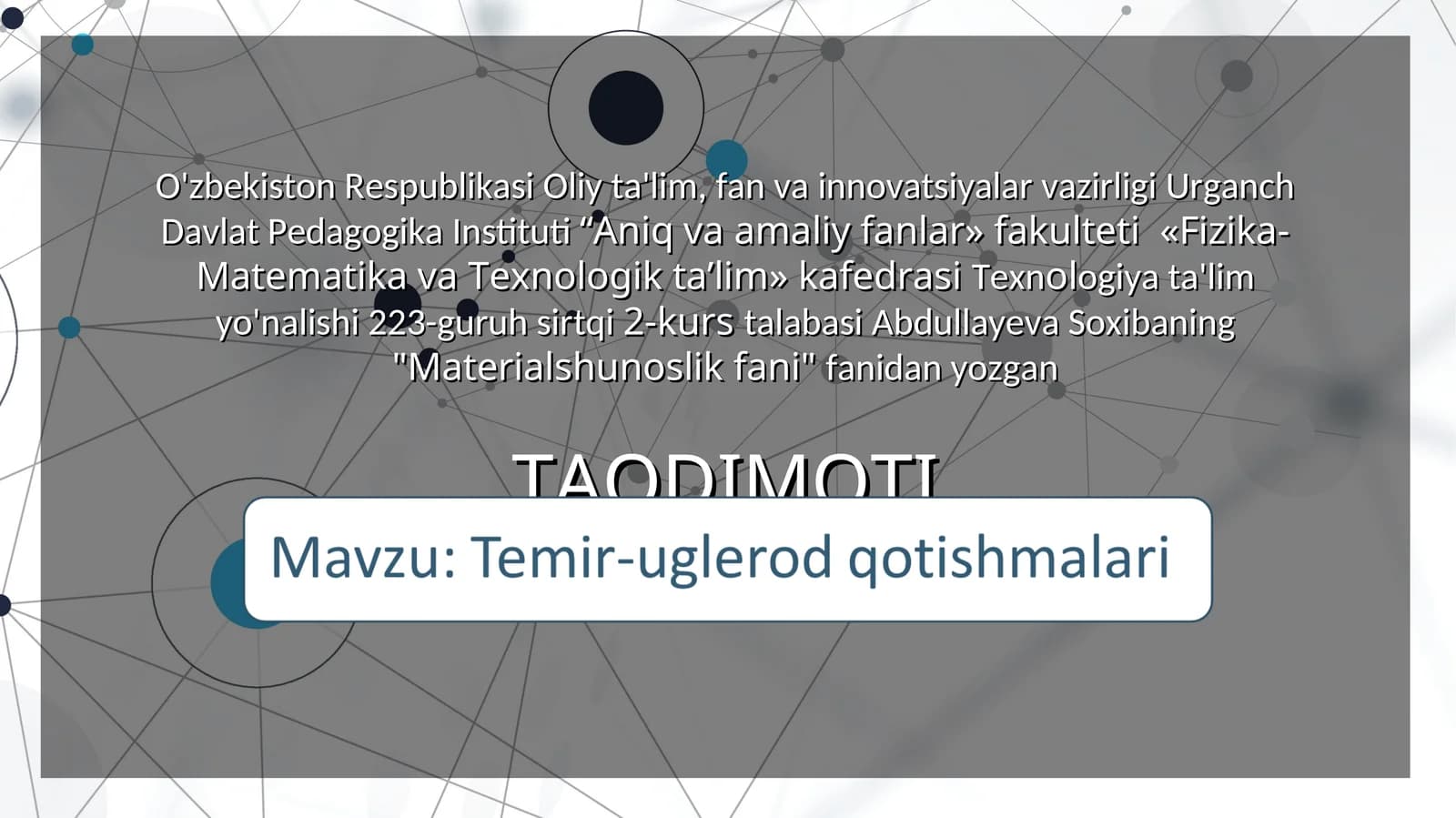 TEMIR-UGLEROD QOTISHMALARI