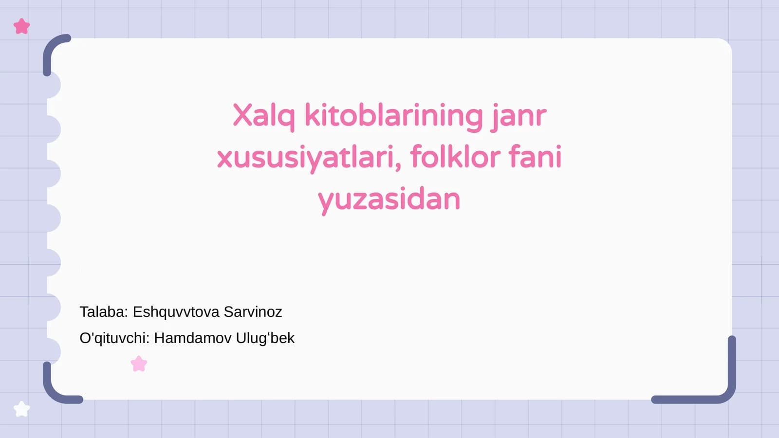 Xalq Kitoblarining Umumiy Xususiyatlari