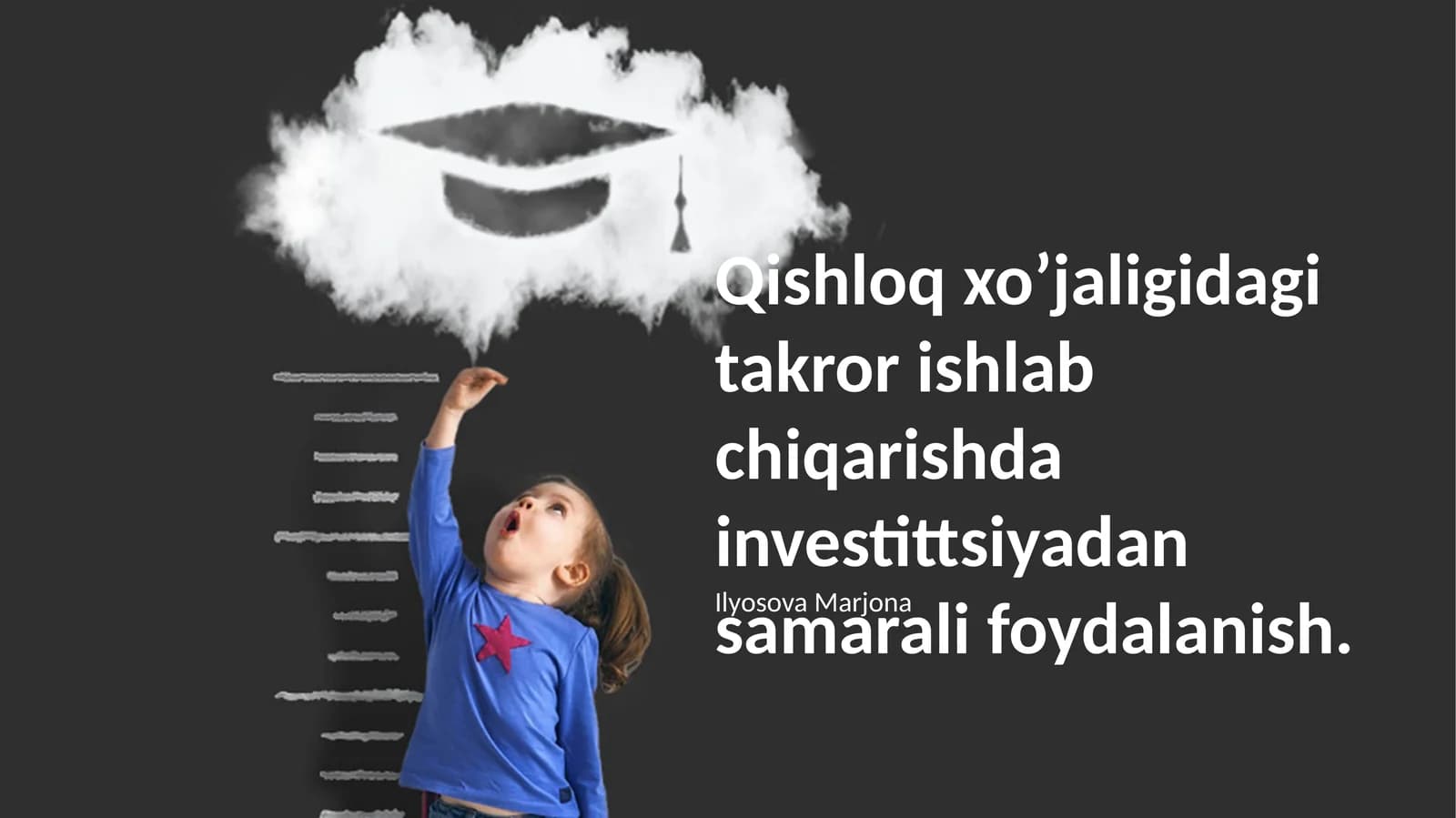 Qishloq xo’jaligidagi investitsiyadan foydalanish