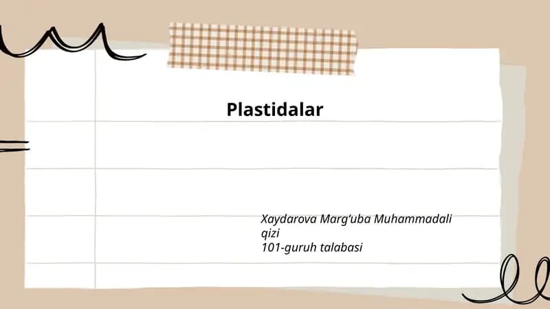 Plastidalar
