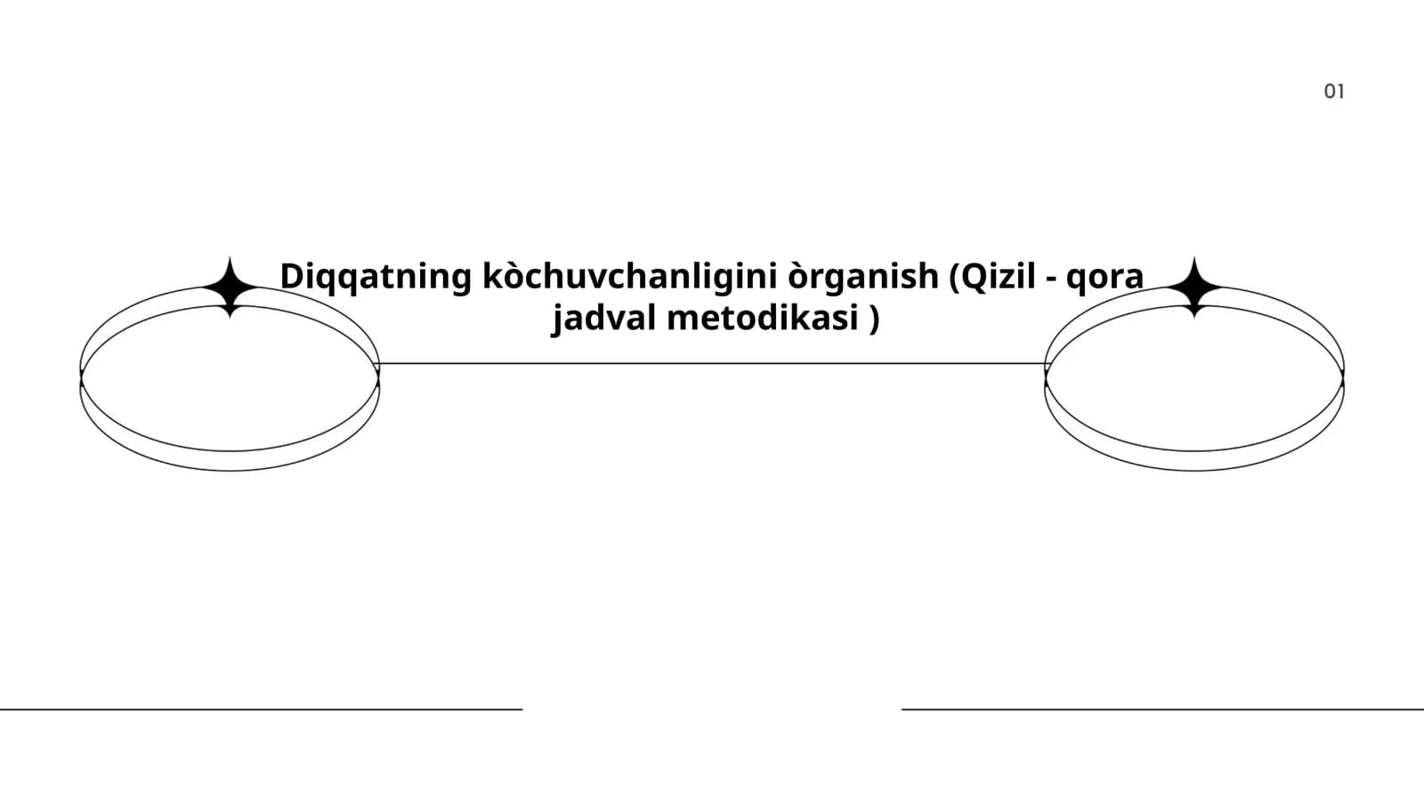 Diqqatning kòchuvchanligini òrganish (Qizil - qora jadval metodikasi)
