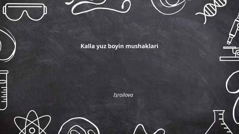 Kalla yuz boyin mushaklari