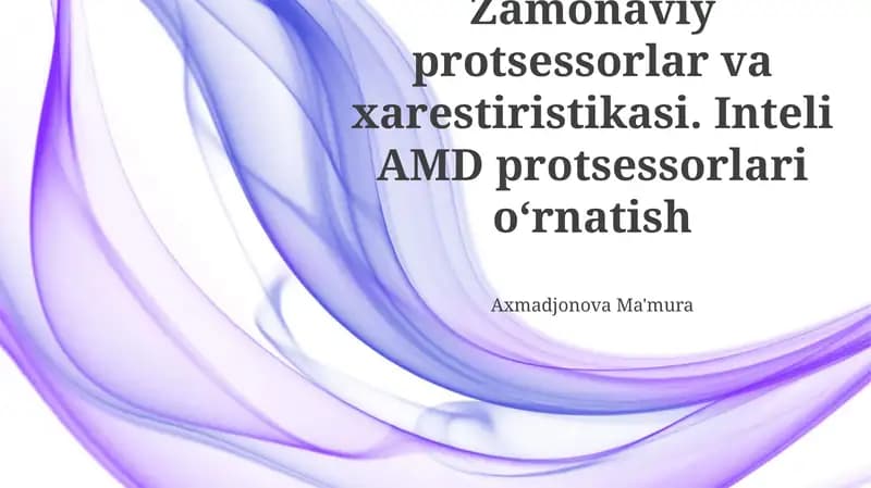 Zamonaviy protsessorlar