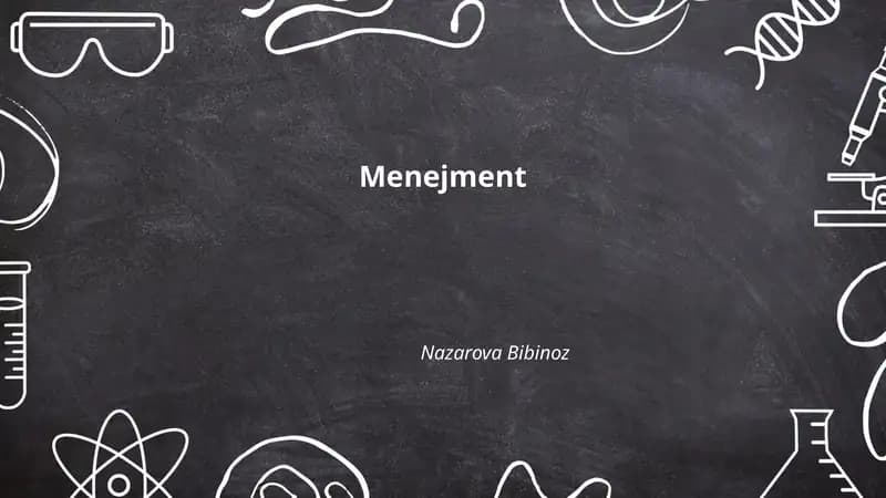 Menejment