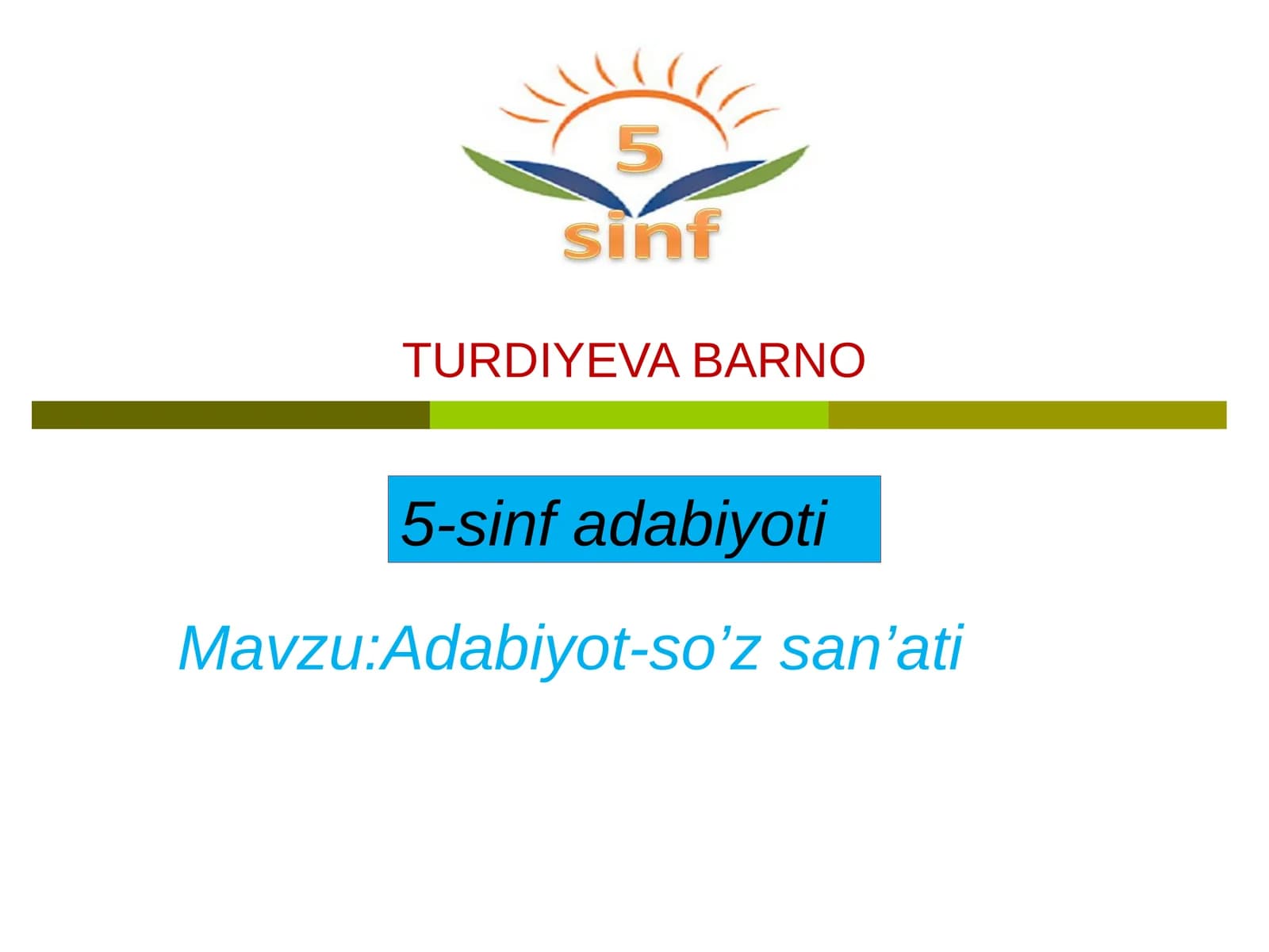 5-sinf Adabiyot Erkin Vohidovning Nido dostoni dars ishlanma