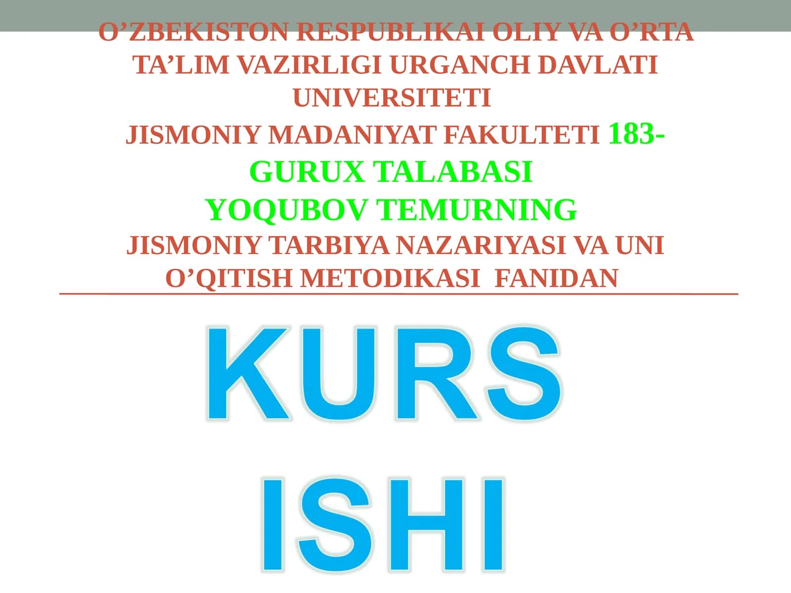 Jismoniy mashqlarning klassifikatsiyasi