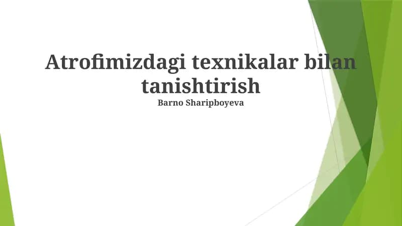Kelajakdagi Texnologiyalar